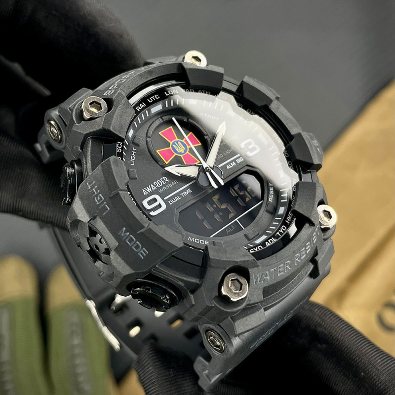 Чоловічий годинник Awarder 001 ЗСУ All Black фото 4