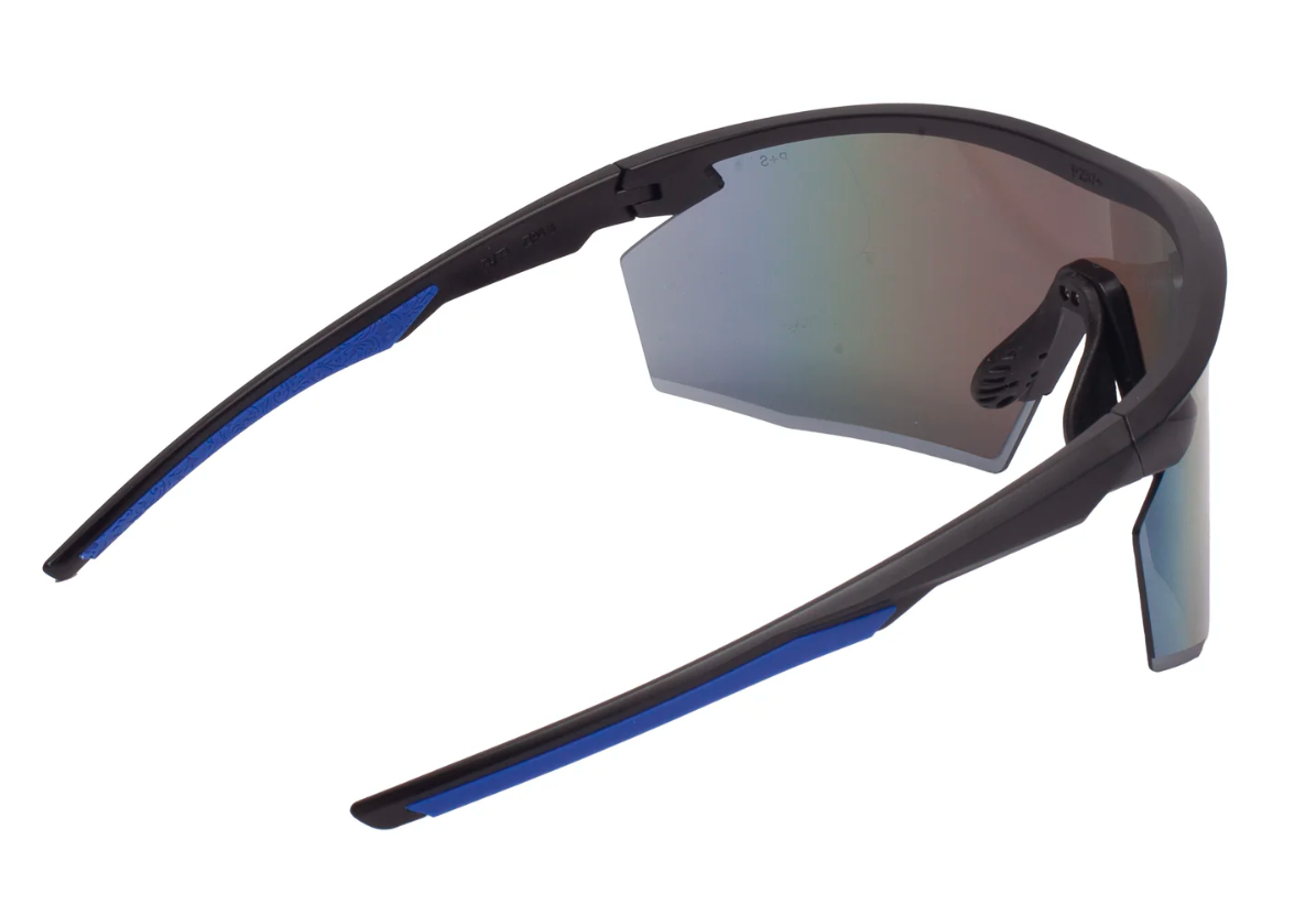 Очки защитные Pyramex PMXSPEC (blue mirror) Anti-Fog, синие зеркальные линзы в чёрно-синей оправе фото 6