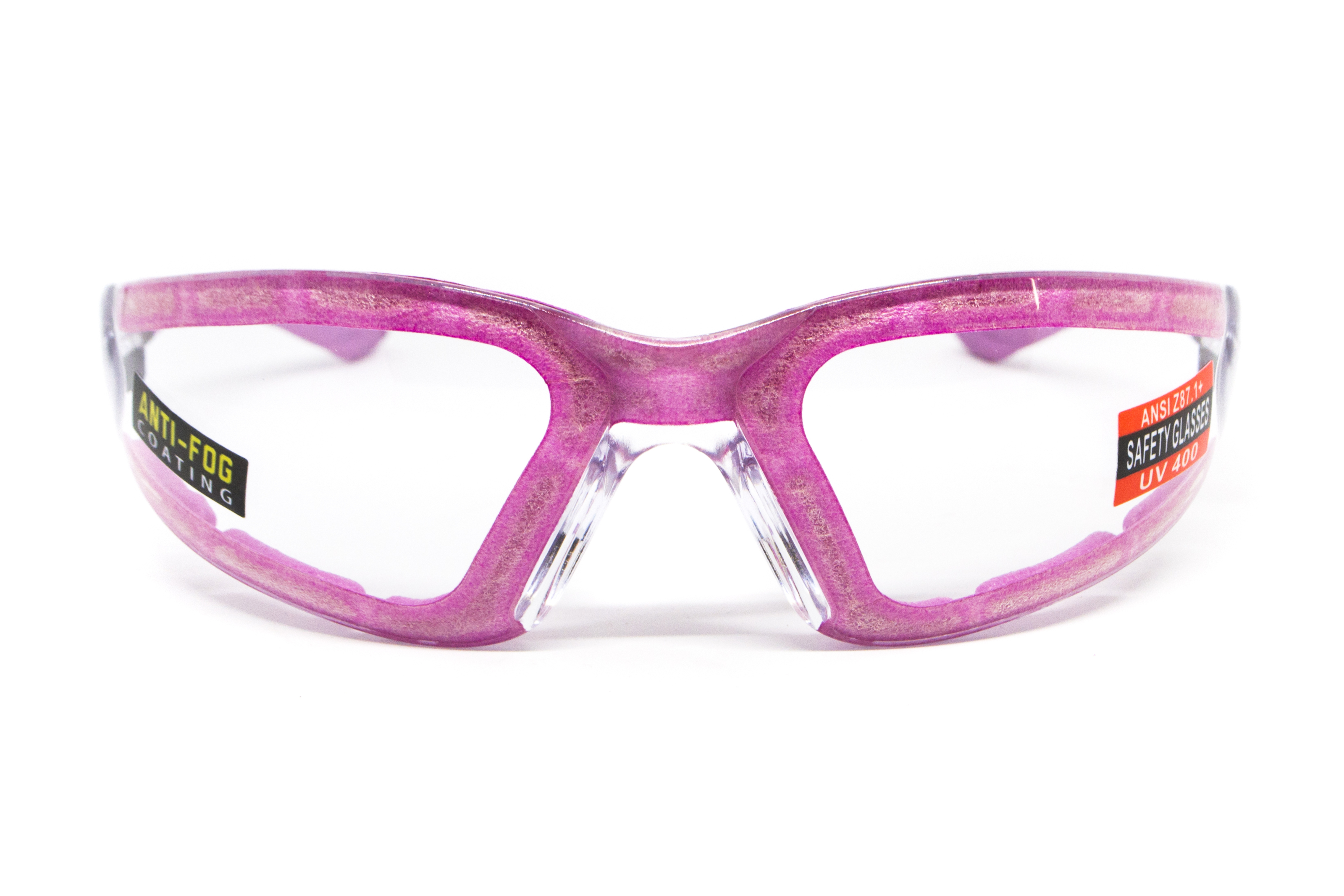 Очки защитные с уплотнителем Global Vision Ruthless Purple (clear) Anti-Fog, прозрачные в фиолетовой оправе фото 5