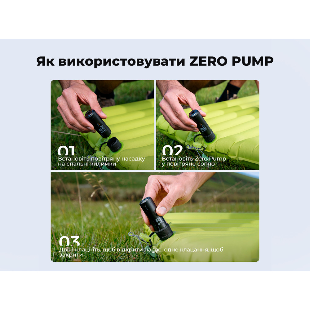 Портативний міні-насос Flextail Zero Pump, чорний фото 10