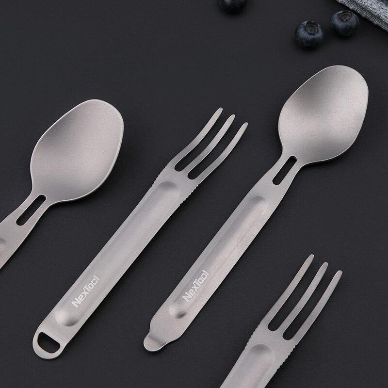Столовий прилад NexTool Outdoor Spoon Fork NE0124 фото 8