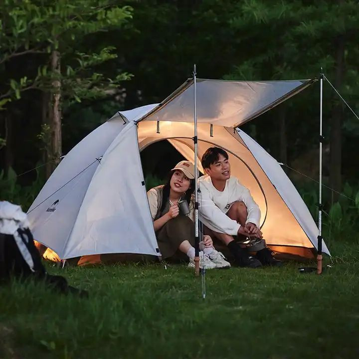 Намет двомісний Naturehike CNK2300ZP024, білий фото 2