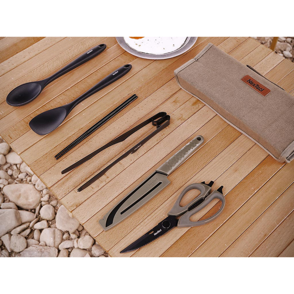 Набор кухонной посуды кемпинговой NexTool Outdoor Cooking set, 6 предметов фото 6