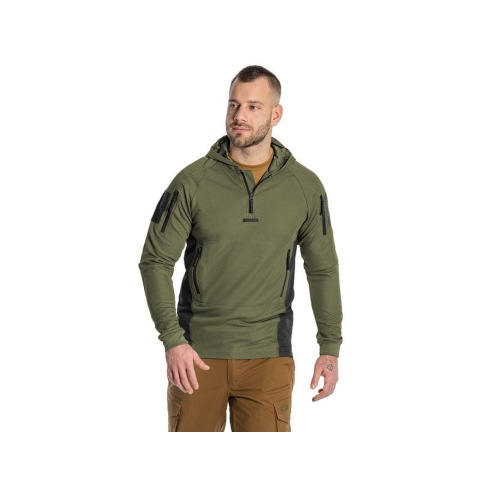 Кофта тактична Helikon-Tex RANGE HOODIE - TopCool, оливковий, розмір XXL фото 7