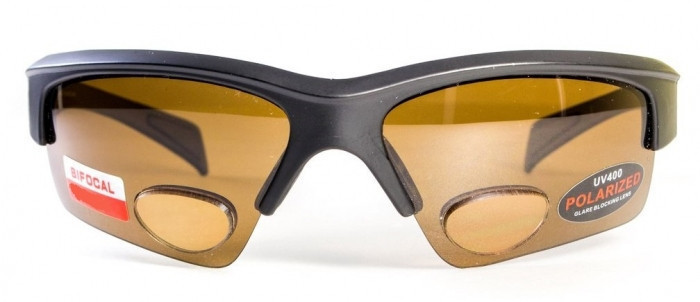 Бифокальные поляризационные очки BluWater Bifocal-2 (+3.0) Polarized (brown) коричневые фото 2