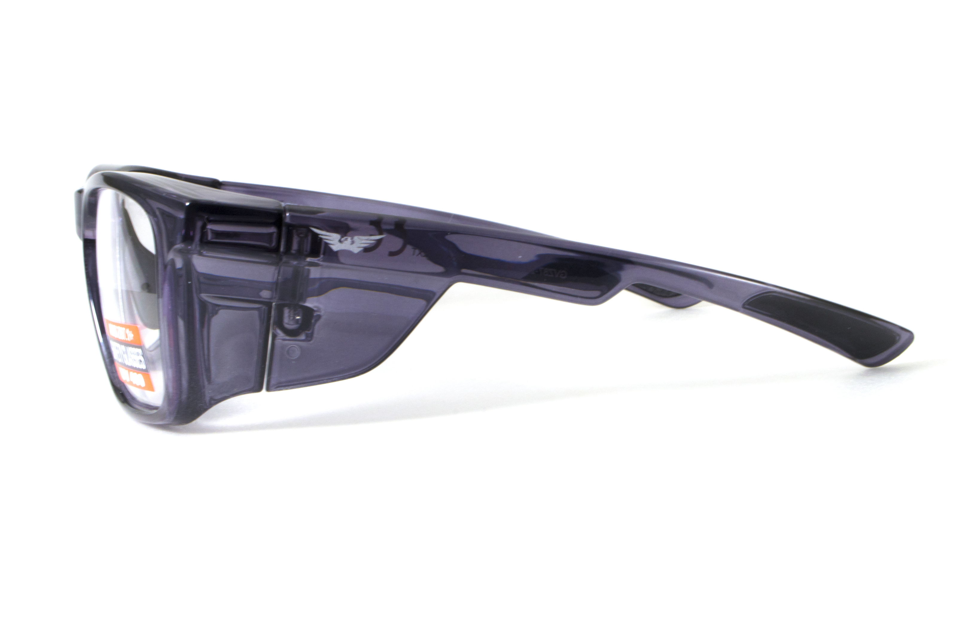 Спортивная оправа под диоптрии Global Vision RX-T Gloss Black (rx-able) (clear) прозрачные в черной полупрозрачной оправе фото 3