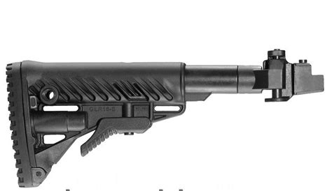 Приклад FAB M4 с амортизатором для AK 47, полимер, черный фото 2