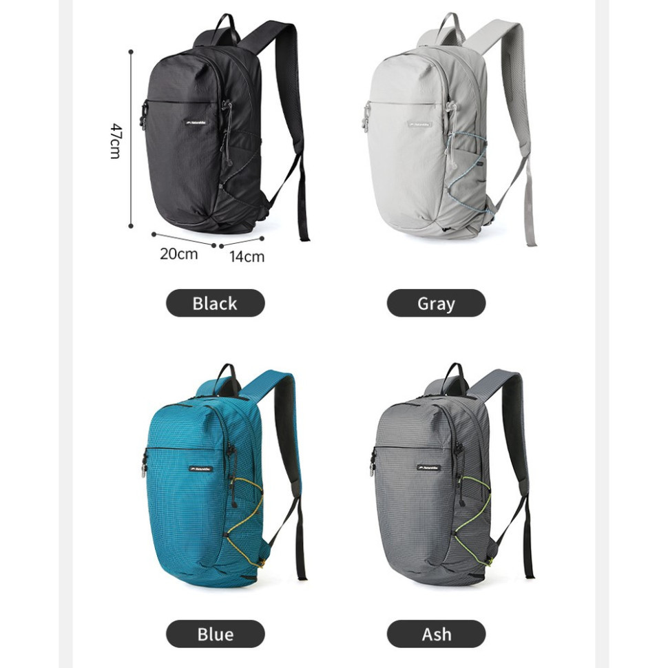 Рюкзак туристичний Naturehike CNK2450XB023, 20 л, синій фото 7