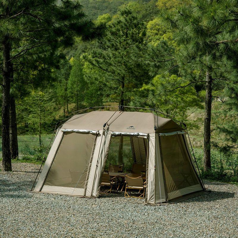 Палатка Naturehike Village CNH23ZP12003, коричневая фото 5