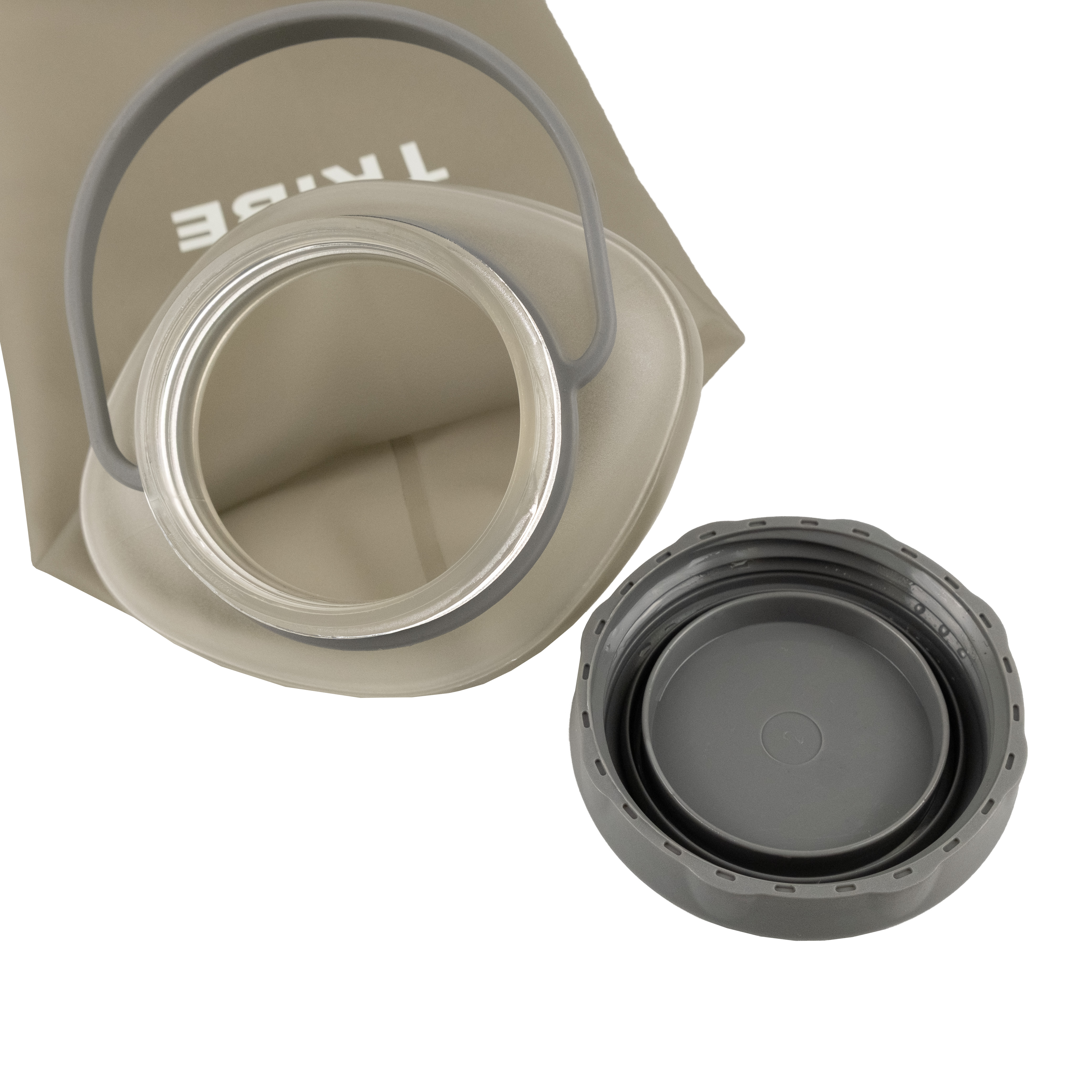 Пляшка Tribe Soft Bottle 1,5 л TPU м'яка  T-FE-0024-grey фото 2