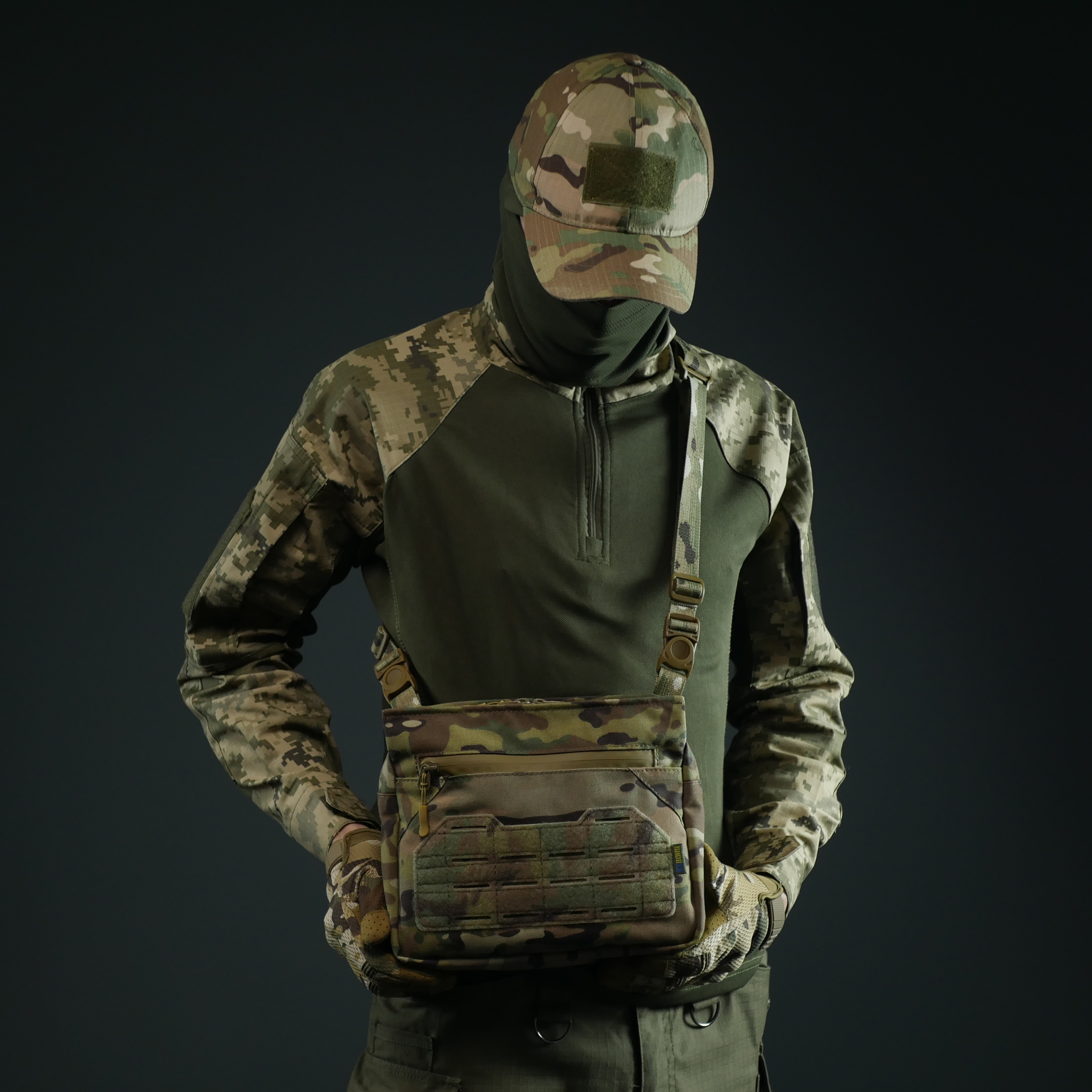 Смарт-сумка через плече Kiborg Tactic city bag Мультикам фото 8