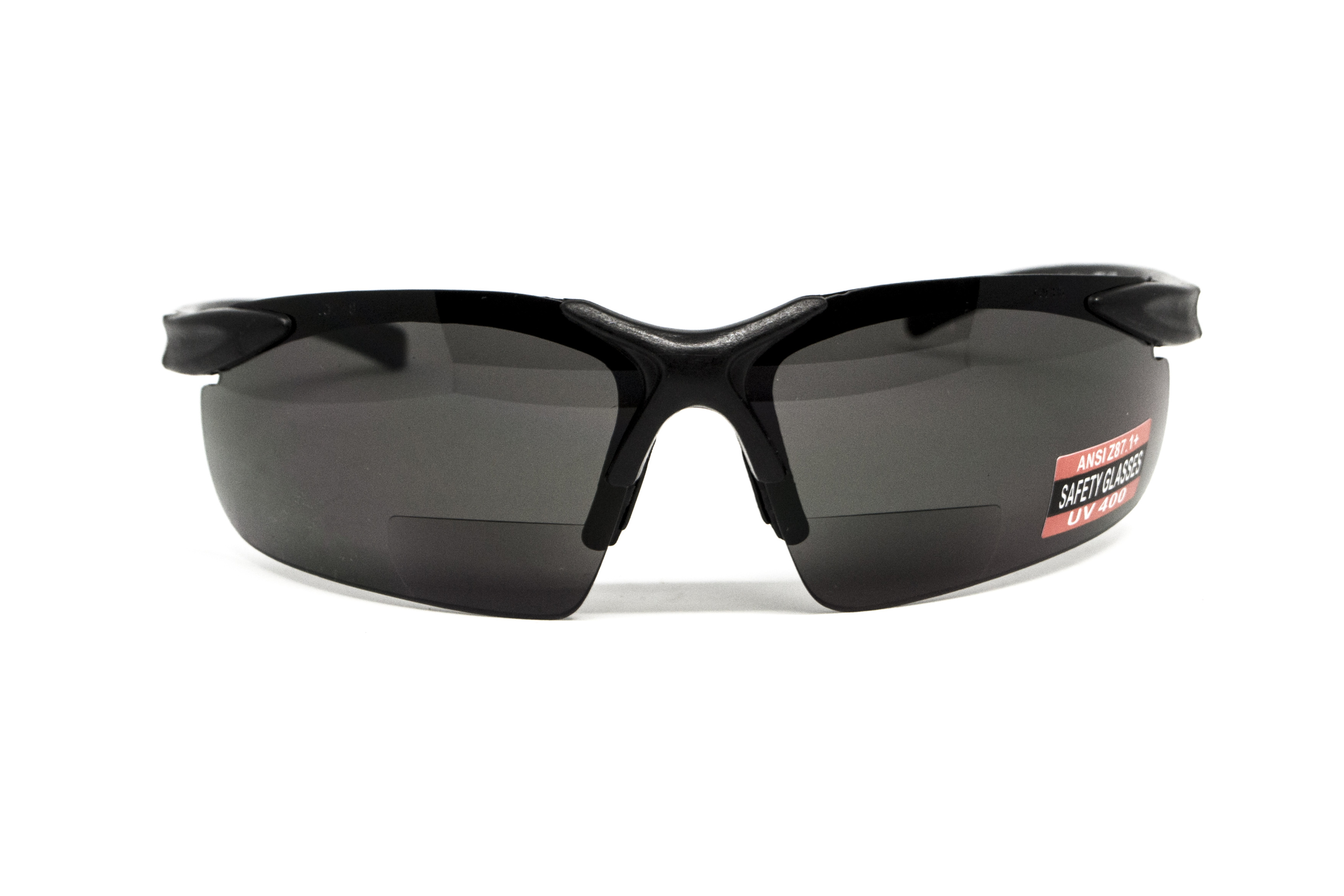 Бифокальные защитные очки Global Vision Apex Bifocal +2.0 (clear) серые фото 3