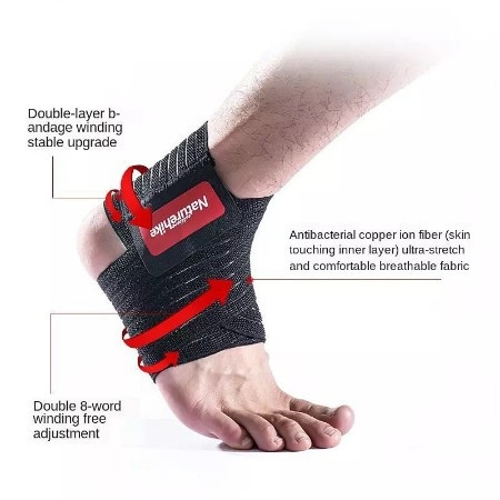 Універсальний ортез Antibacterial fiber 1м Naturehike NH20HJ006 Black фото 3