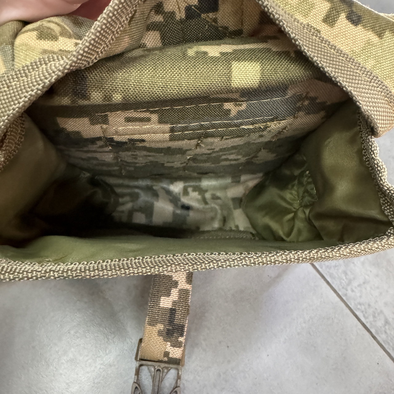 Подсумок утилитарный полужесткий, на плечо, на молли, WINTAC, для биноклей и ПНВ, Пиксель, CORDURA 1000D фото 4