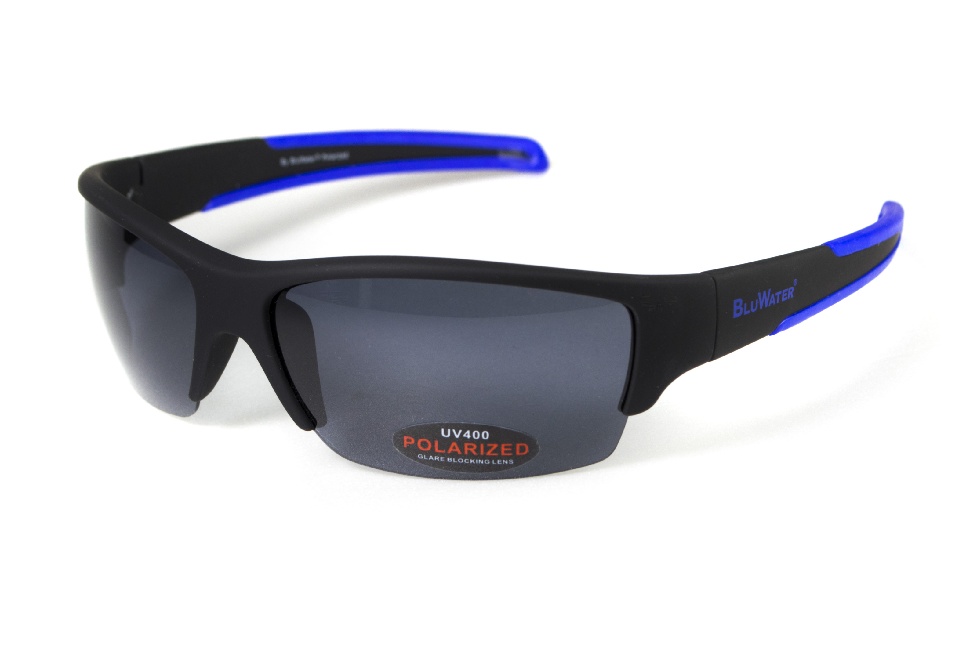 Очки поляризационные BluWater Daytona-2 Polarized (gray), серые гидрофобные линзы (Repelon™)