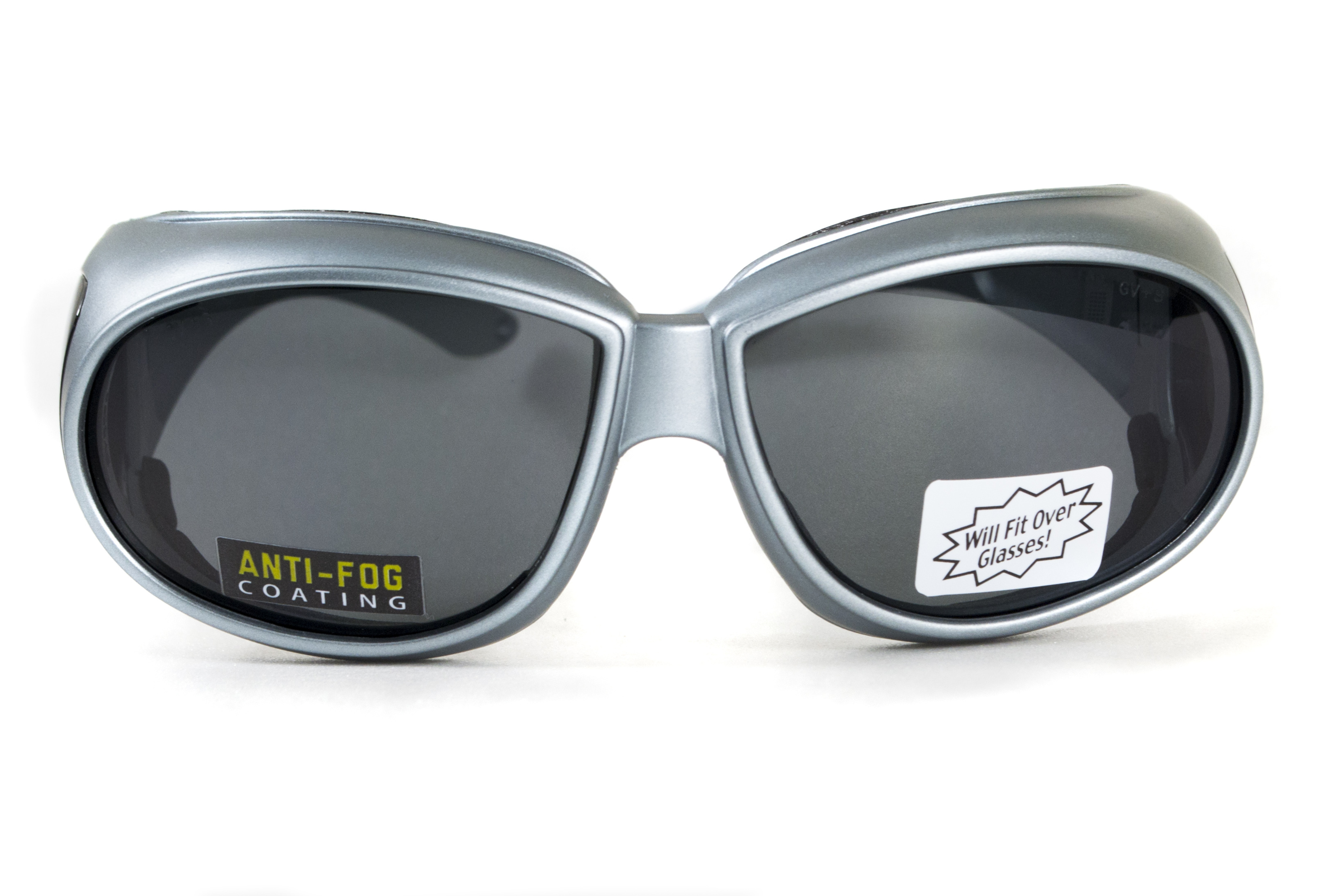 Очки защитные с уплотнителем Global Vision Outfitter Metallic (gray) Anti-Fog, серые фото 3