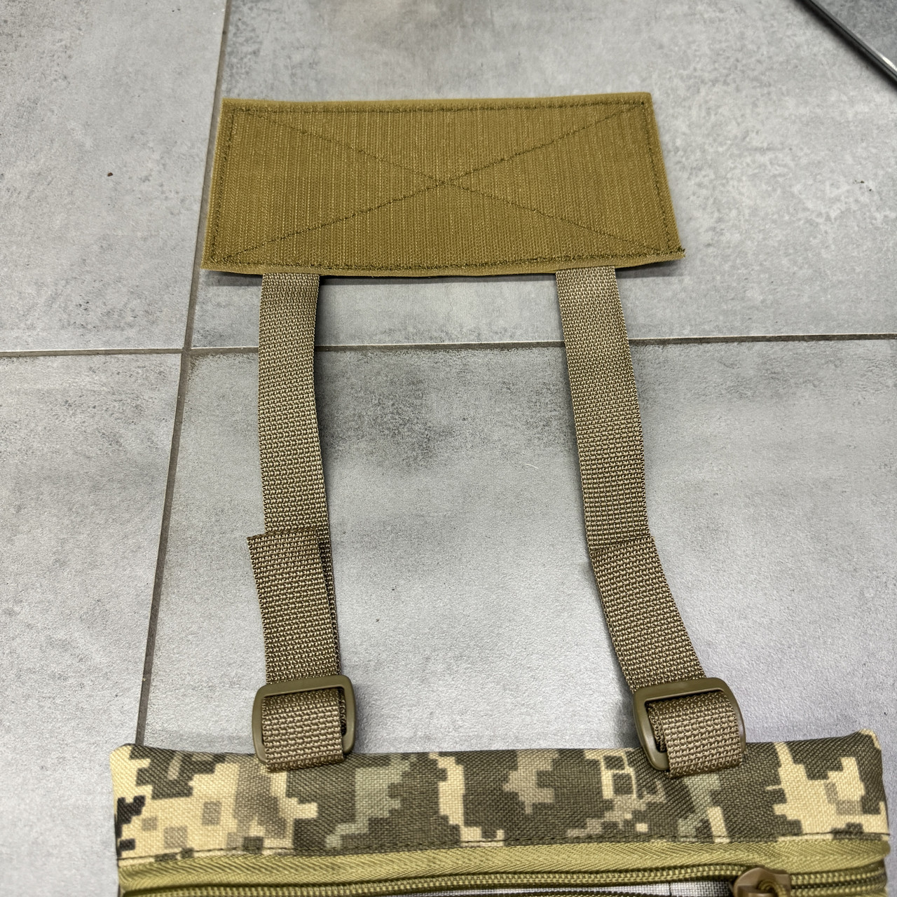 Подсумок передник напашник для плитоноски, размер S, Пиксель, Cordura 1000D, сумка под баллистический пакет фото 9