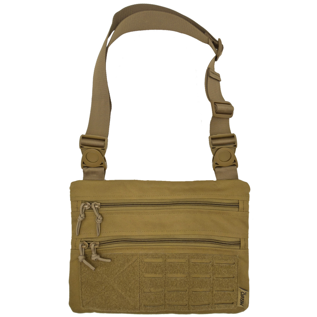 Тактическая однолямочная сумка на плечо MELGO, Койот Cordura 1000 D