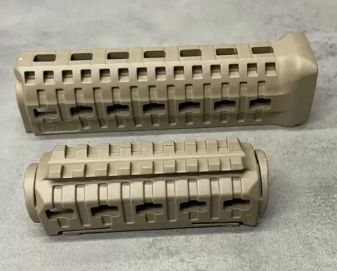 Цівка DLG Tactical (DLG-099) для АК-47/74 з 2-ма планками Picatinny + слоти M-LOK (полімер) пісочний