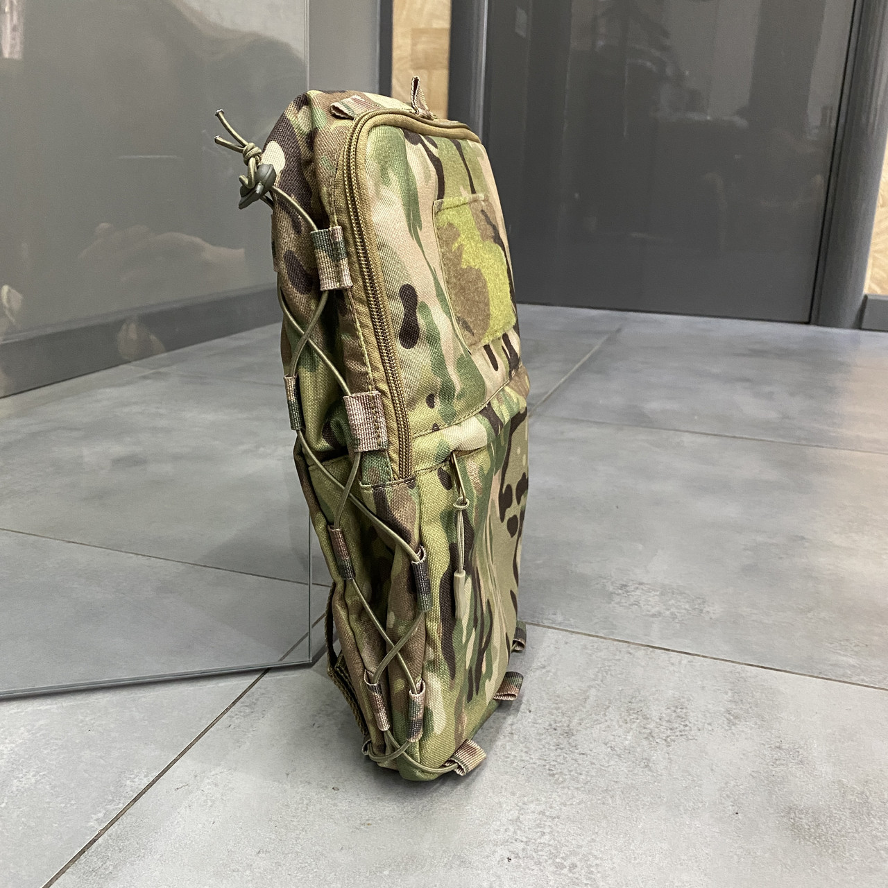 Подсумок-рюкзак сухарный на плитоноску с Молли, Мультикам, Cordura, сумка сухарная тактическая, сумка сухарка фото 4
