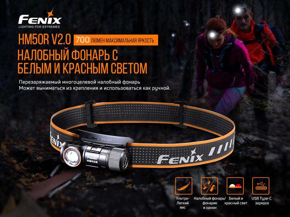 Ліхтар налобний Fenix HM50R V2.0 фото 7