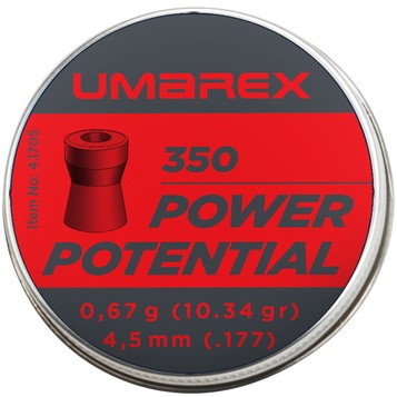 Кулі 4.1705 Umarex Power Potential 0.67 грам, 350 штук. кал. 4.5 мм