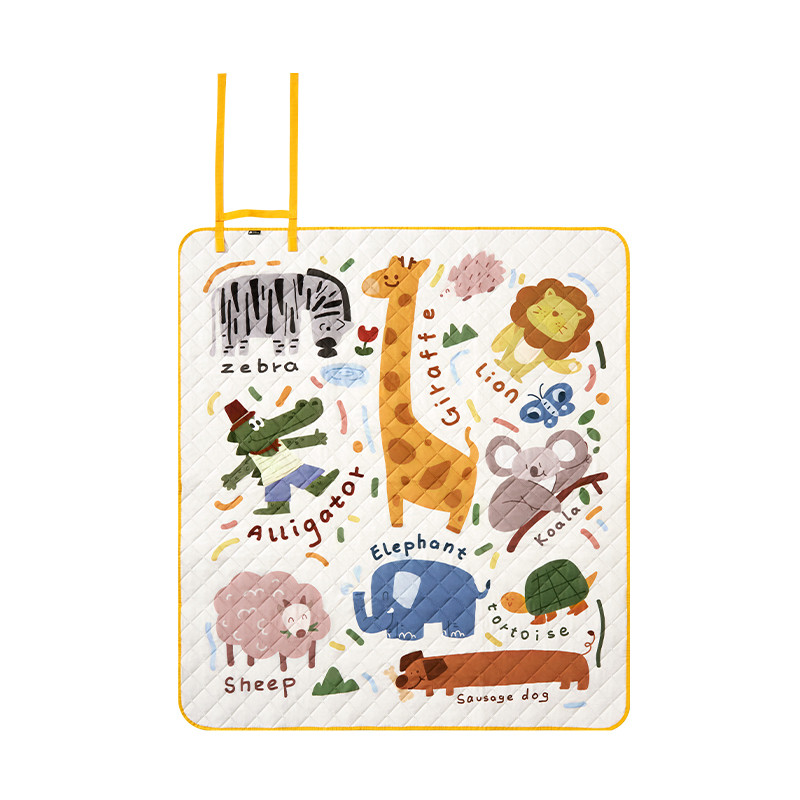 Килимок для пікніка дитячий Mobi Garden Zoo 140 NX23663009 yellow