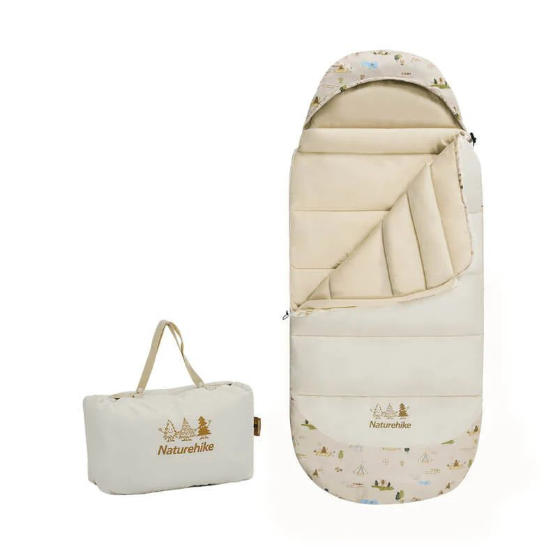 Детский спальник с капюшоном Naturehike B300 CNH22SD001, бежевый