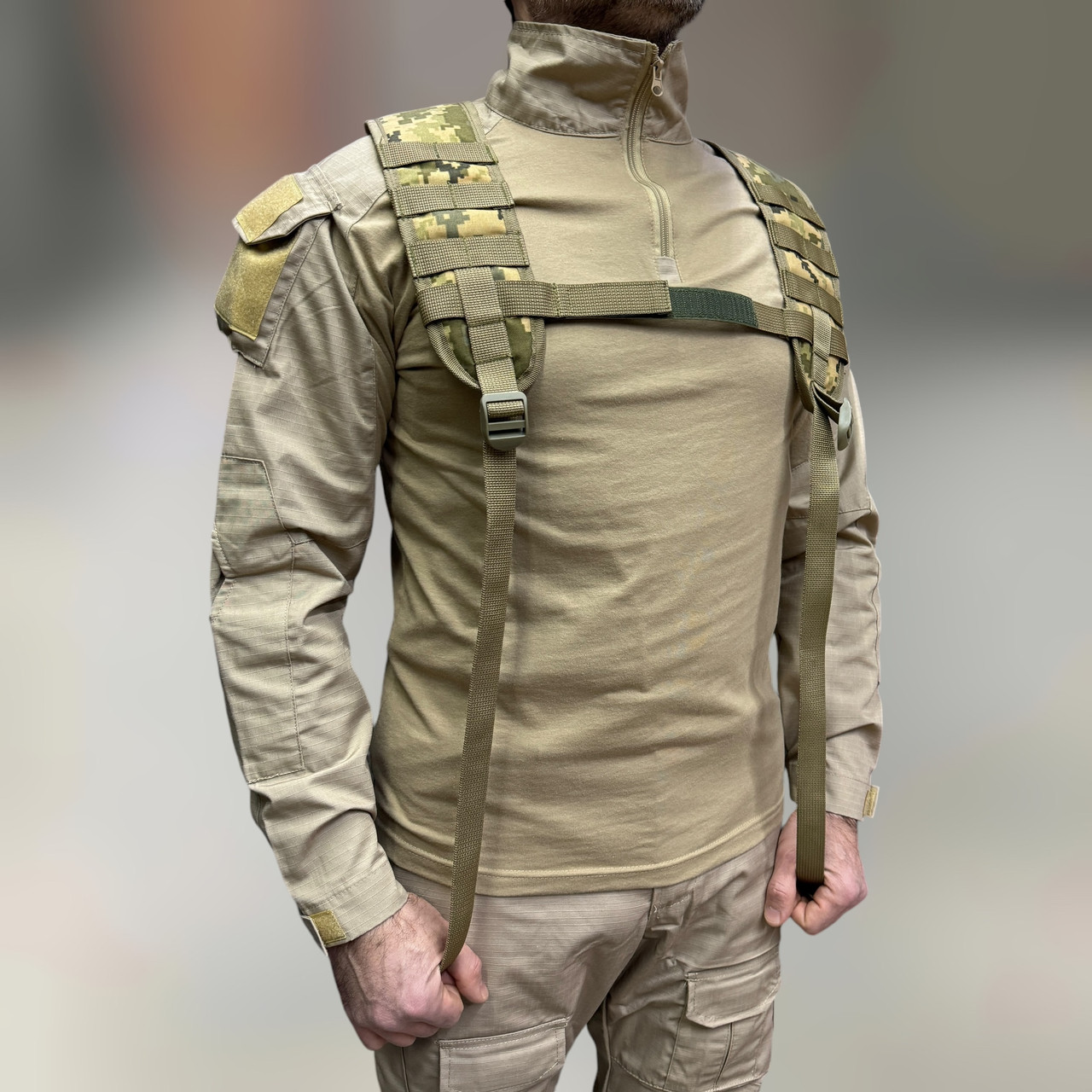 Плечи к варбелту, система Молли, Cordura 1000D, WINTAC, Пиксель, плечи к разгрузочному поясу, лямки для РПС