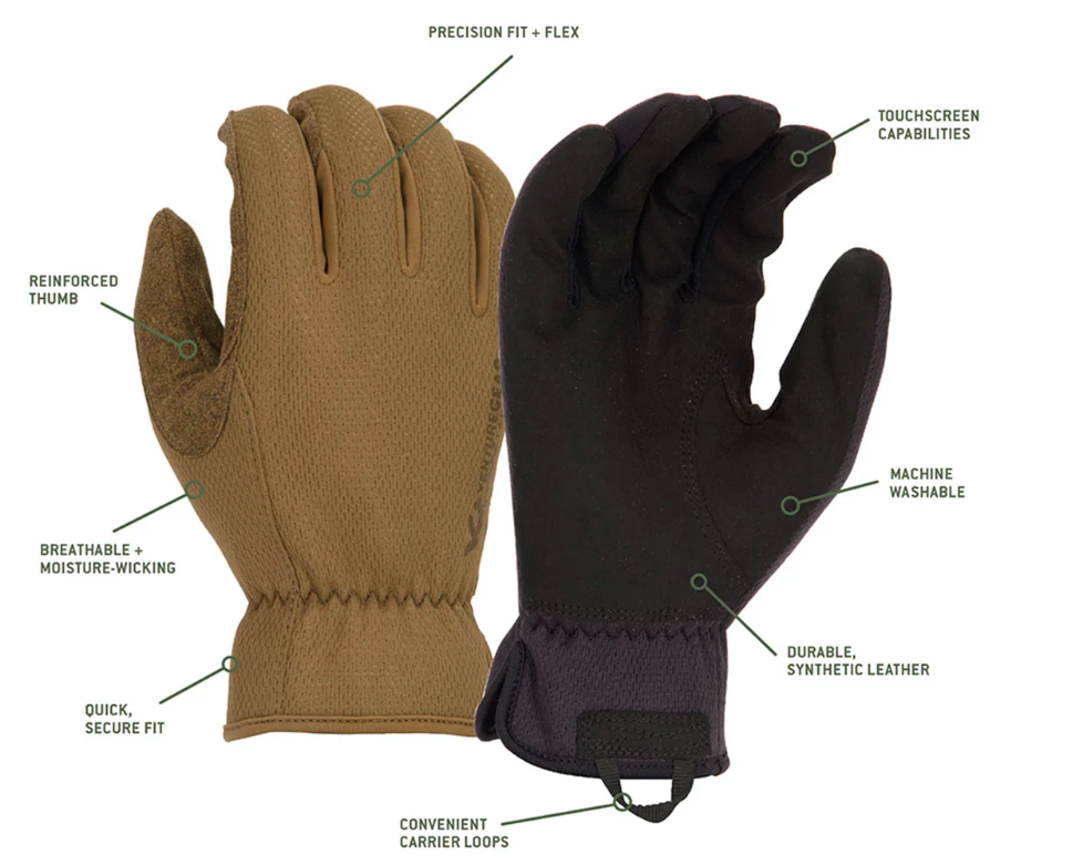 Рукавички тактичні Venture Gear Tactical VGTG20 Medium-Duty Operator, пісочні, розмір XL (10) фото 3