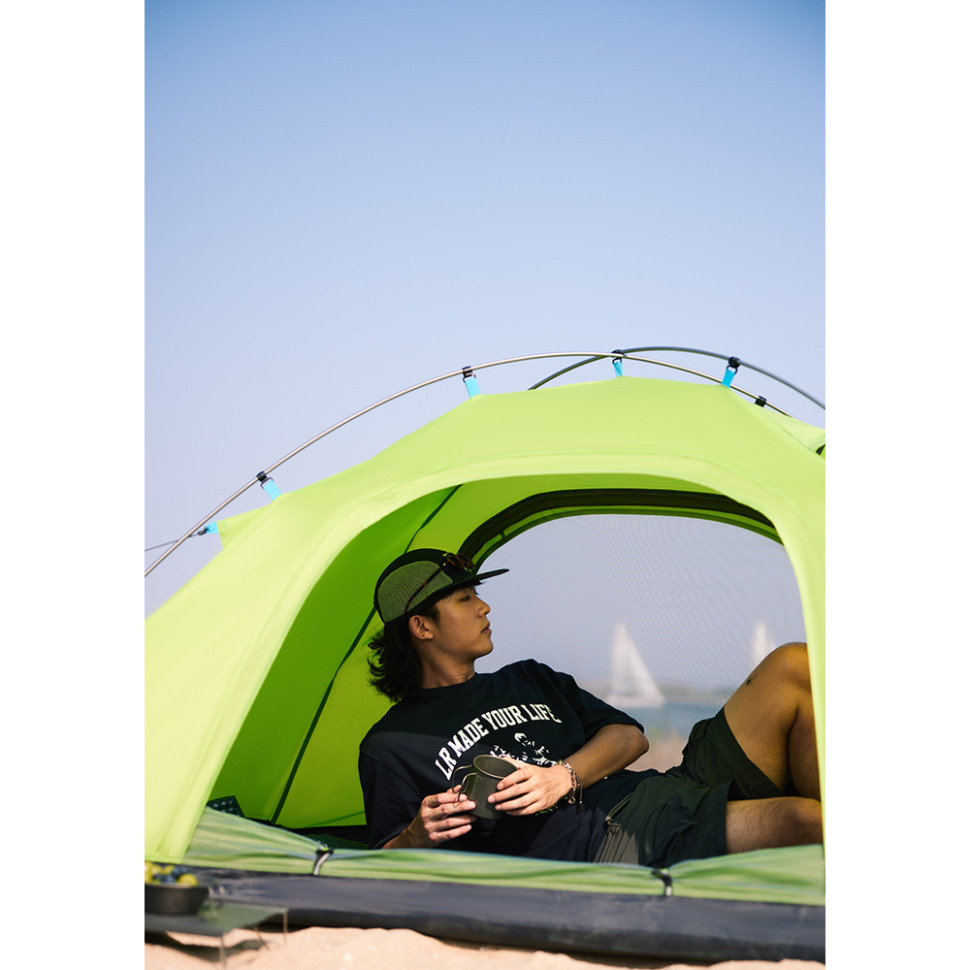 Намет двомісний Naturehike CNK2450WS030, зелений фото 7