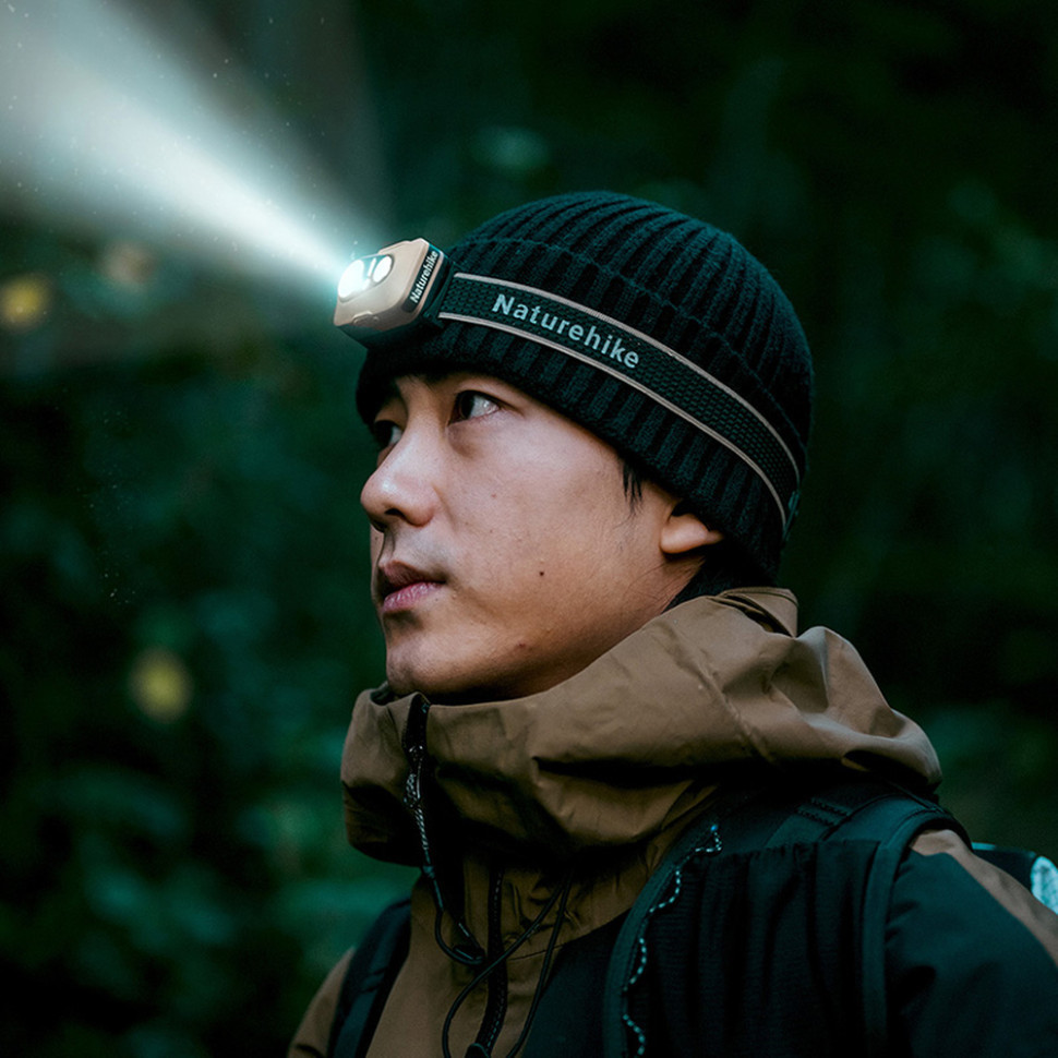 Ліхтар налобний Naturehike CNK2450ZM015, пісочний фото 5