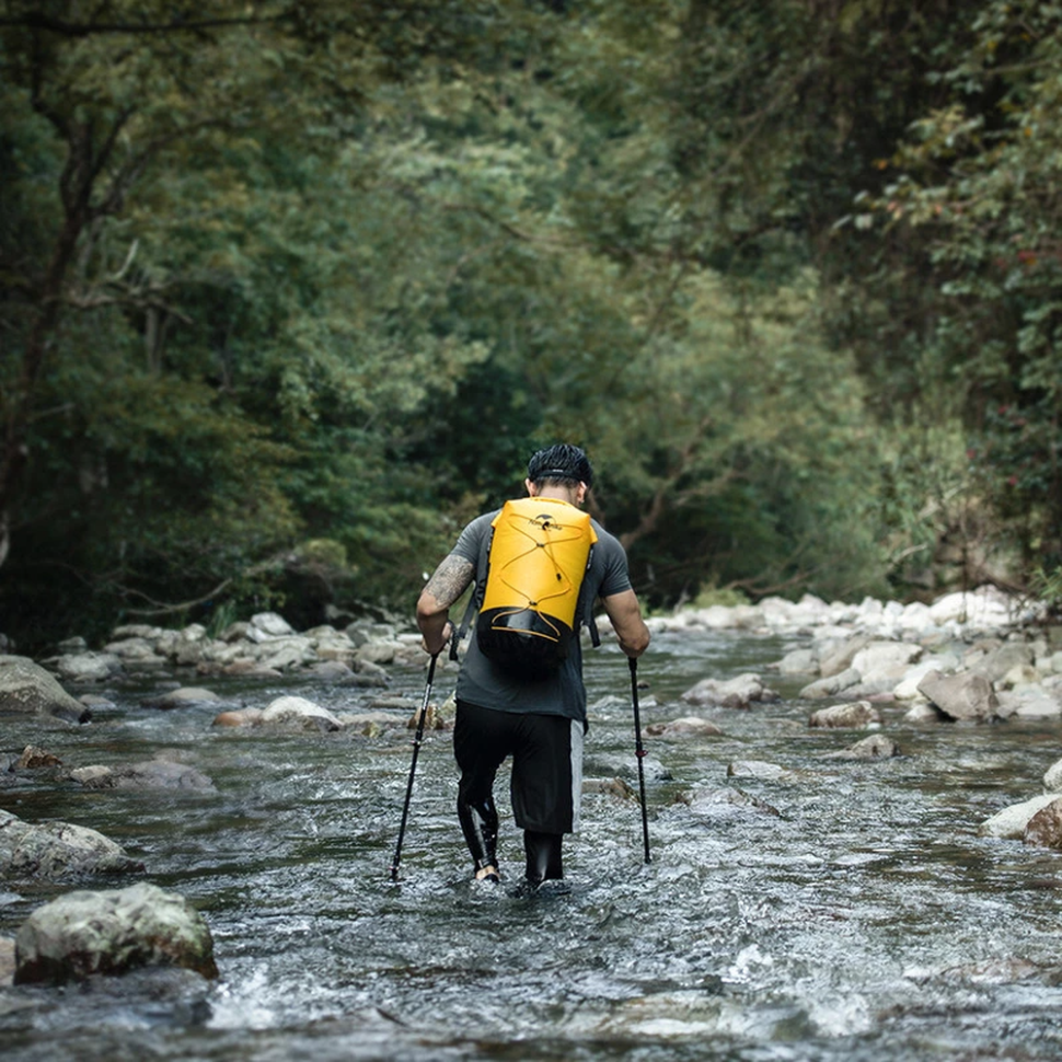Рюкзак водонепроникний Naturehike NH21FSB04, 40л, жовтий фото 4