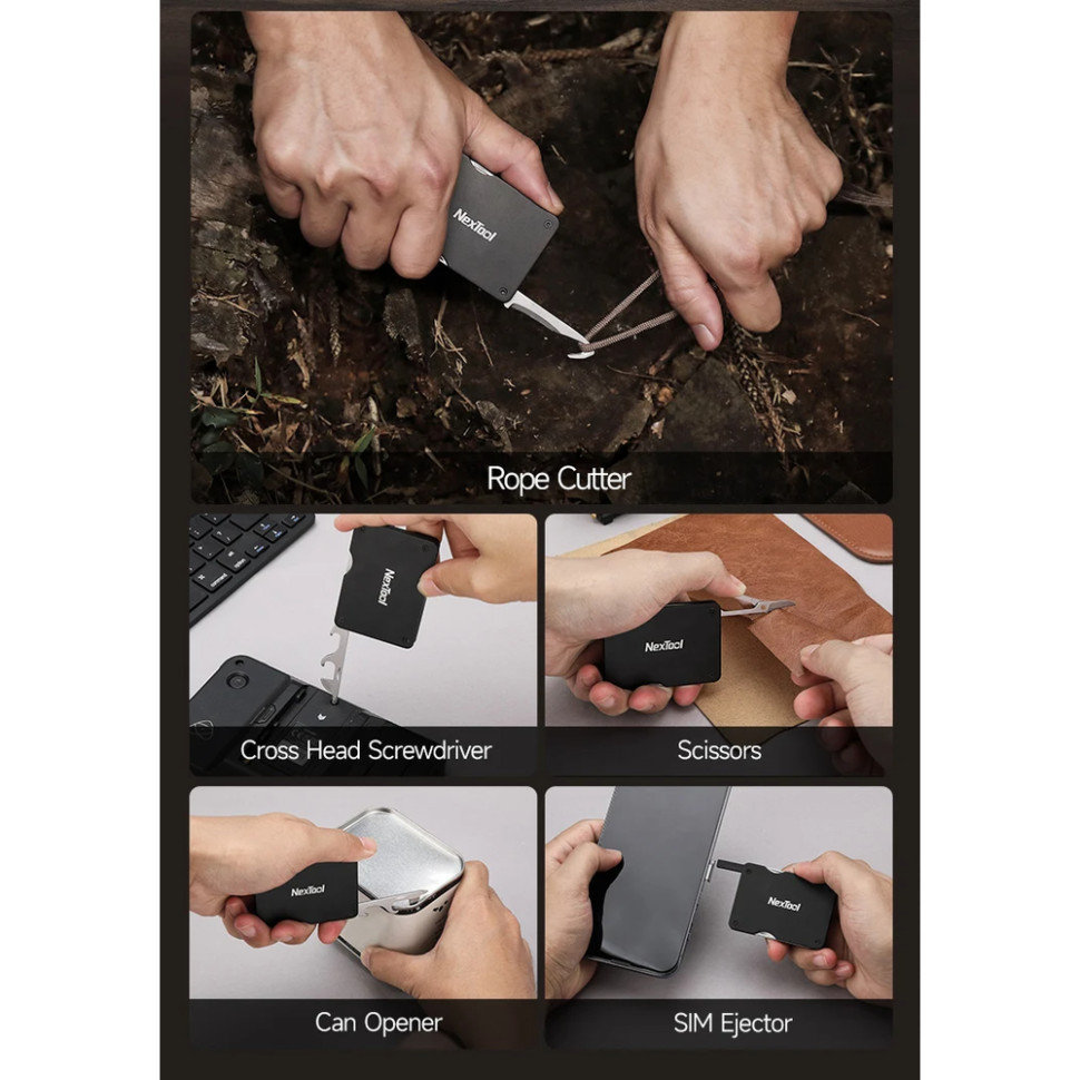 Ремінь мультитул Nextool Multi Functional Belt Tool P50 фото 2