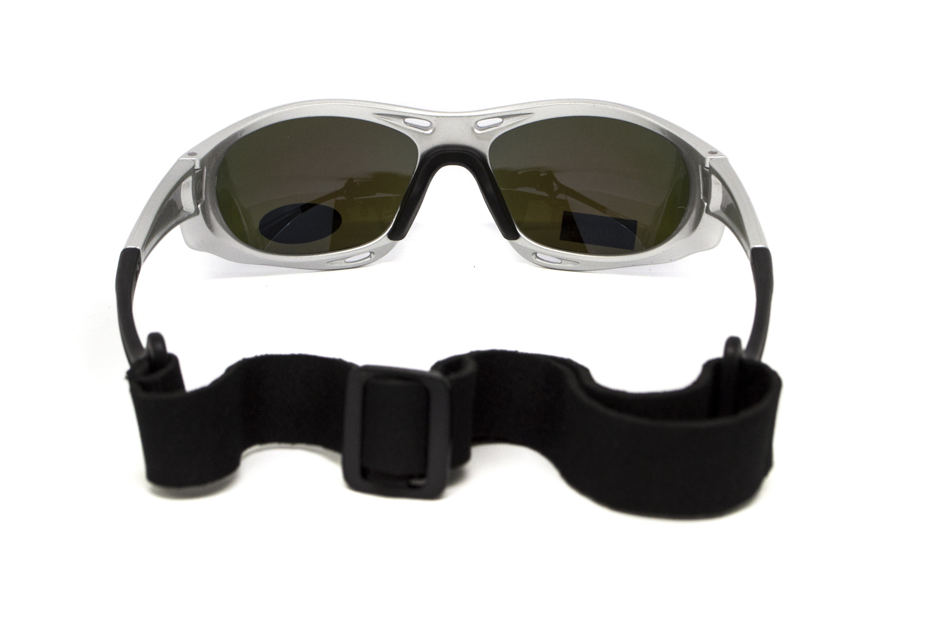Очки поляризационные BluWater Hydro Silver Polarized (G-Tech™ blue) Anti-Fog, синие зеркальные в серебристой оправе фото 5