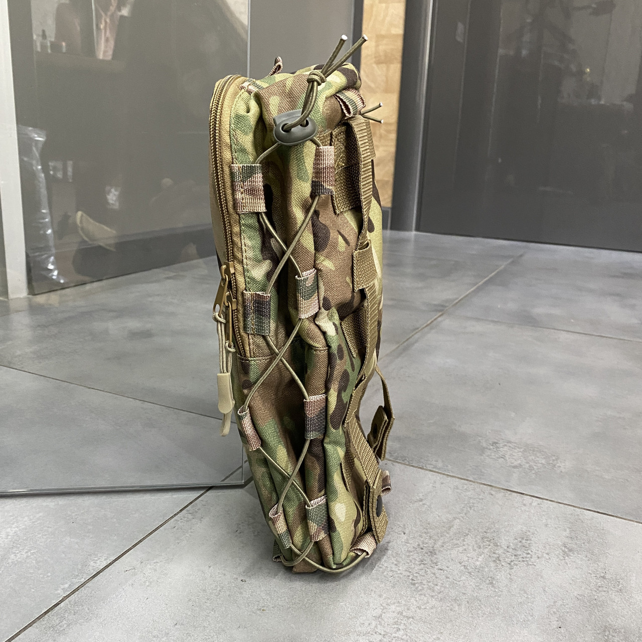 Подсумок-рюкзак сухарный на плитоноску с Молли, Мультикам, Cordura, сумка сухарная тактическая, сумка сухарка фото 7