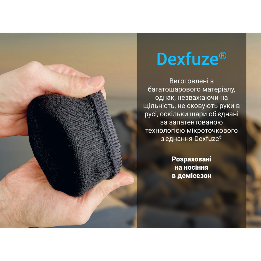 Рукавички водонепроникні Dexshell StretchFit 2.0 Gloves,  р-р XL, чорні фото 6