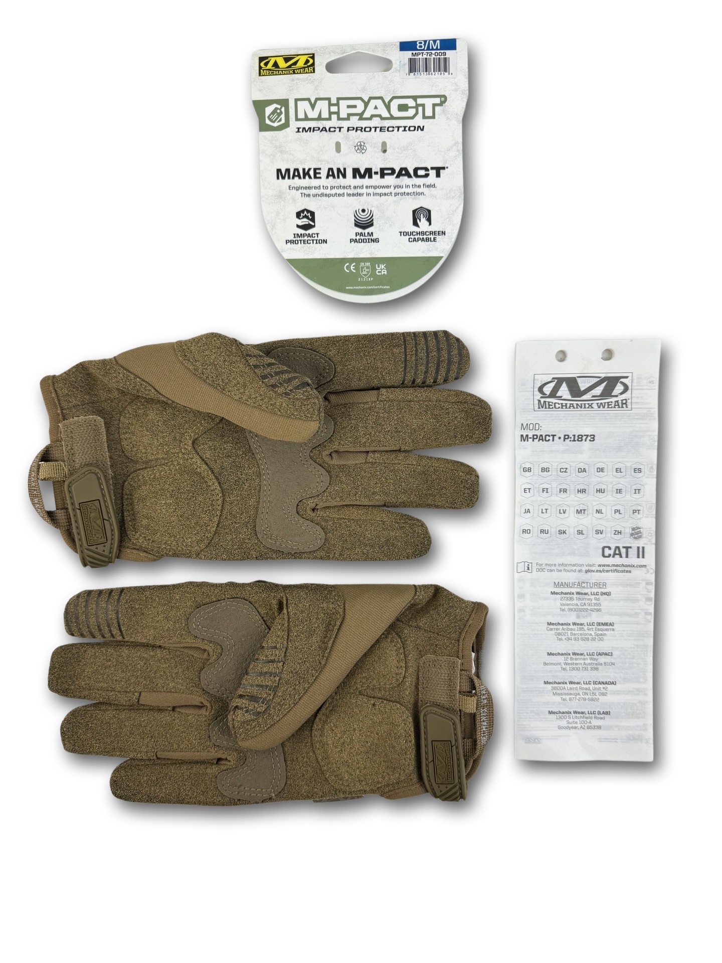 Рукавички MECHANIX M-PACT Койот Розмір L фото 3