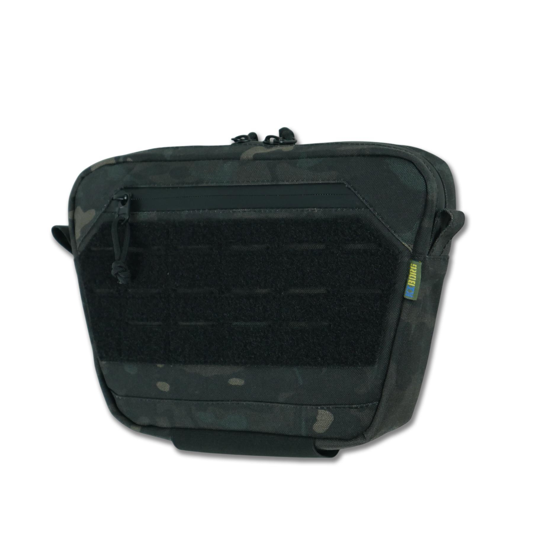 Сумка-напашник M Kiborg с баллистическим пакетом 2 класс защиты PE Militex GU Сordura Black Multicam фото 2