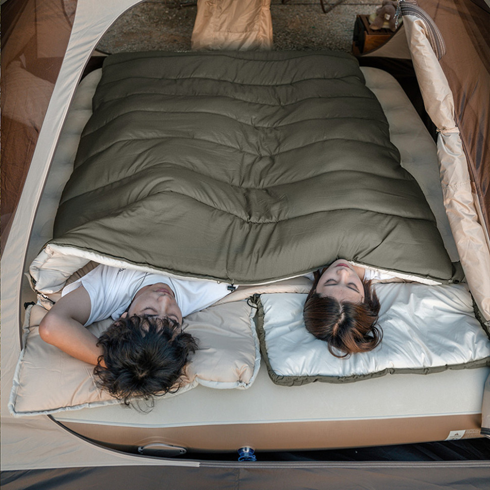 Спальник с капюшоном Naturehike LD350 CNK2300SD016, темно-зеленый фото 6