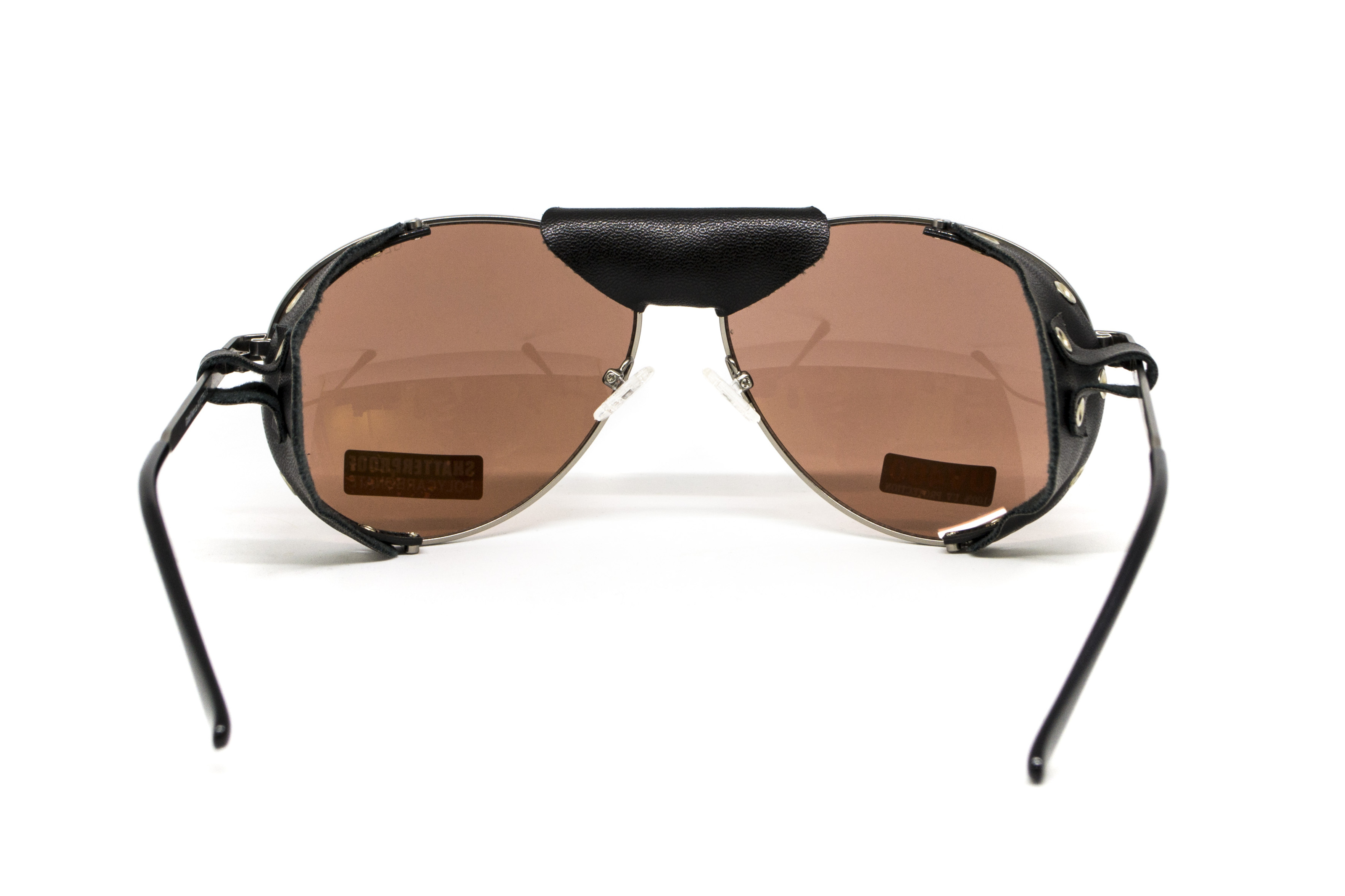 Очки защитные Global Vision Aviator-3 (drive mirror), коричневые со съёмным уплотнителем из синтетитечской 