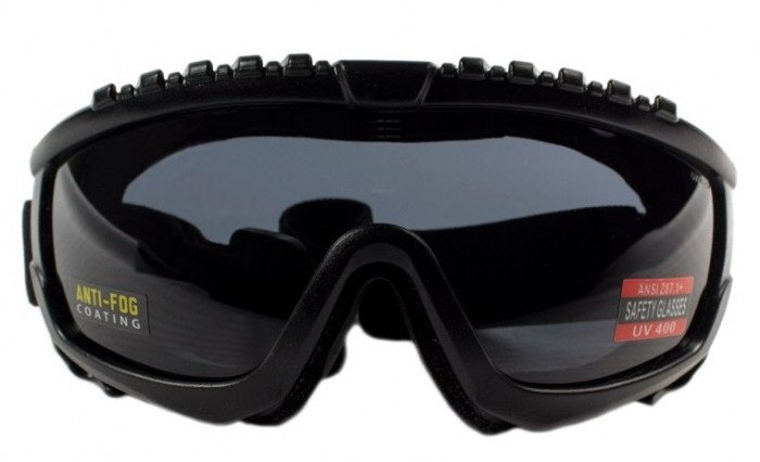 Очки защитные с уплотнителем Global Vision Ballistech-1+RX (gray) Anti-Fog, серые с диоптрической вставкой фото 4