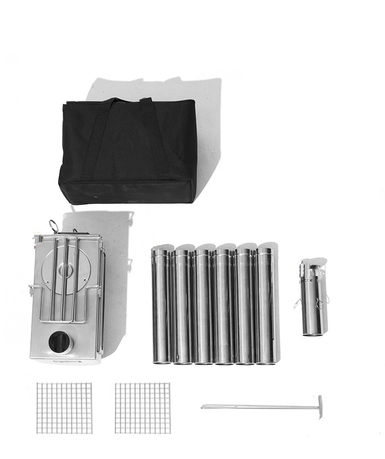 Піч дров'яна Mobi Garden Multifunctional stove NX22688003 grey фото 4
