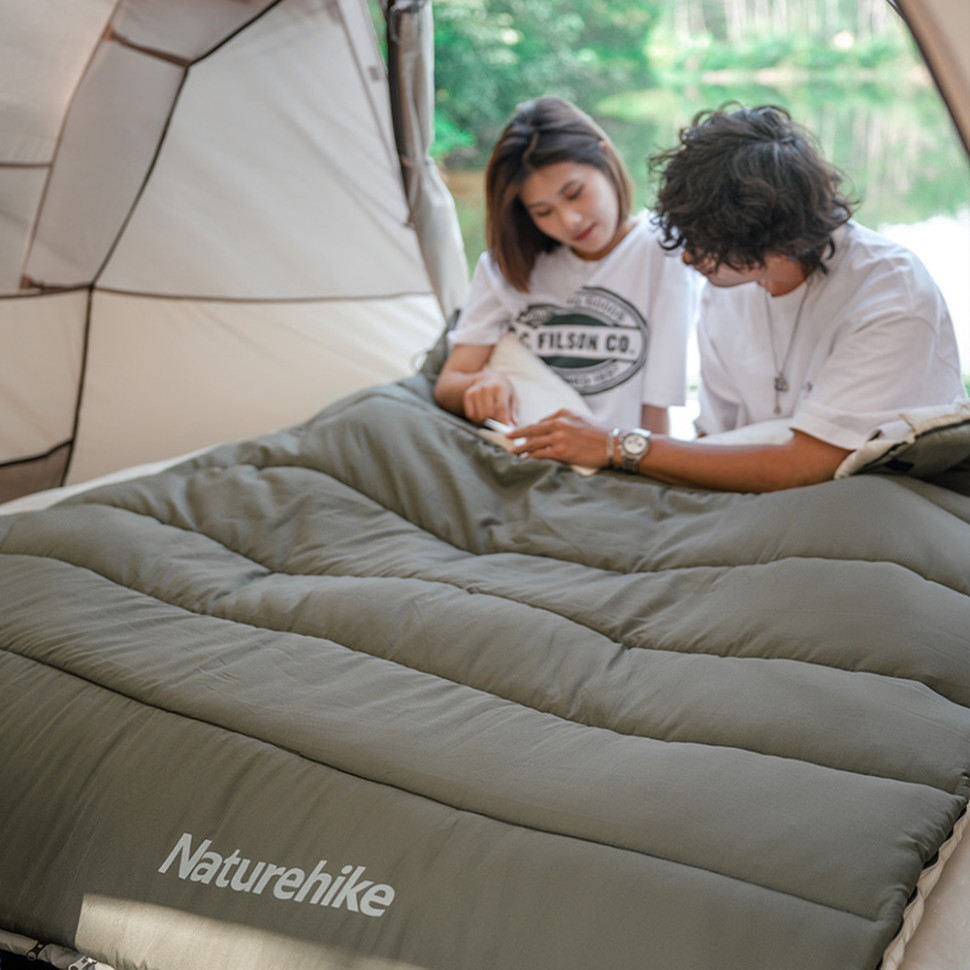 Спальник с капюшоном Naturehike LD350 CNK2300SD016, темно-зеленый фото 5