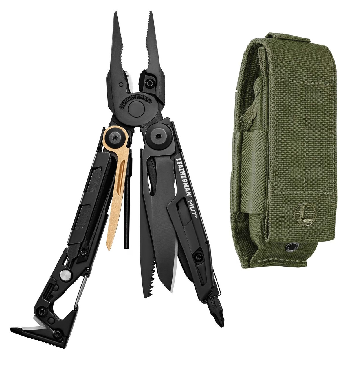 Мультитул LEATHERMAN Mut Black, чехол на Molle масло.