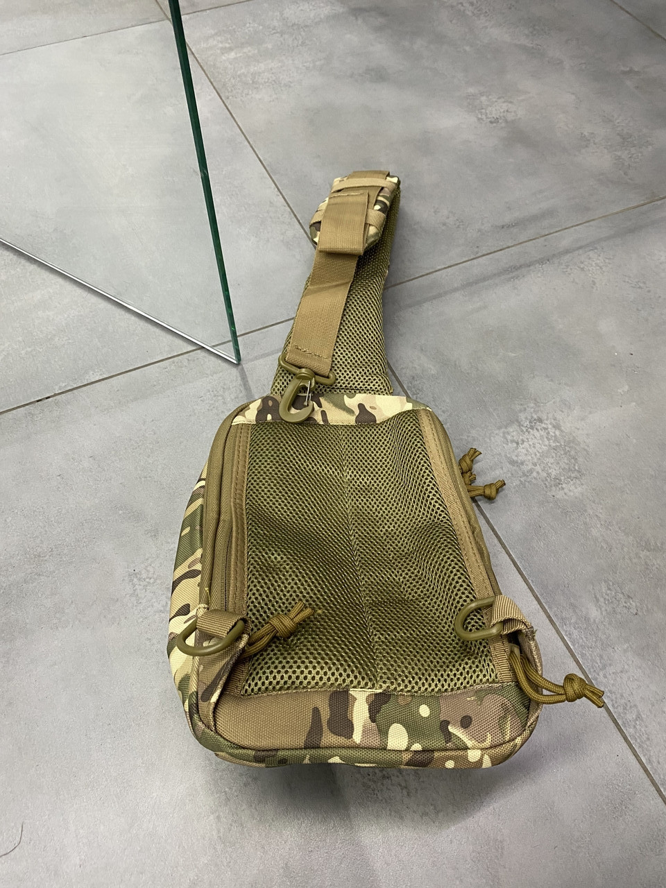 Сумка тактическая с ремнем через плечо, Cordura, Мультикам, Yakeda, сумка армейская c ремнем через плечо фото 9
