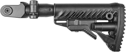 Приклад телескопічний FAB, для АКМС складаний, з амортизатором, чорний фото 2