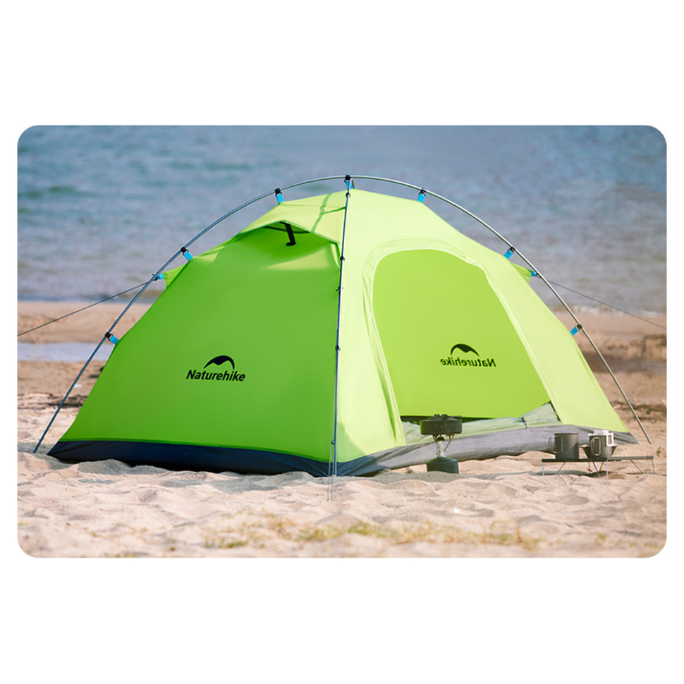 Намет двомісний Naturehike CNK2450WS030, зелений фото 2