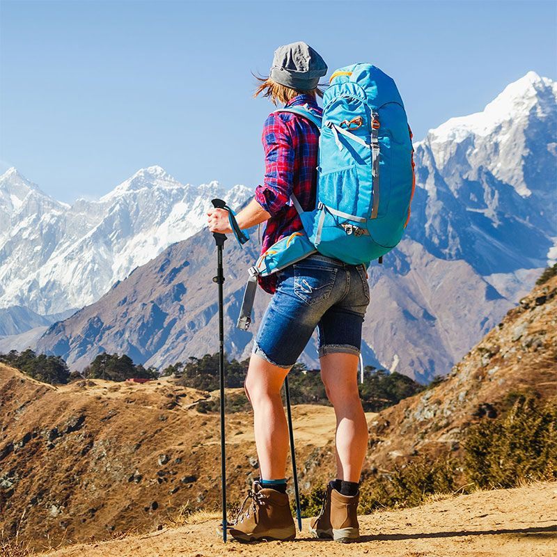 Трекінгова палиця Naturehike ST07 NH18D010-Z, 115-135 см, блакитна фото 5
