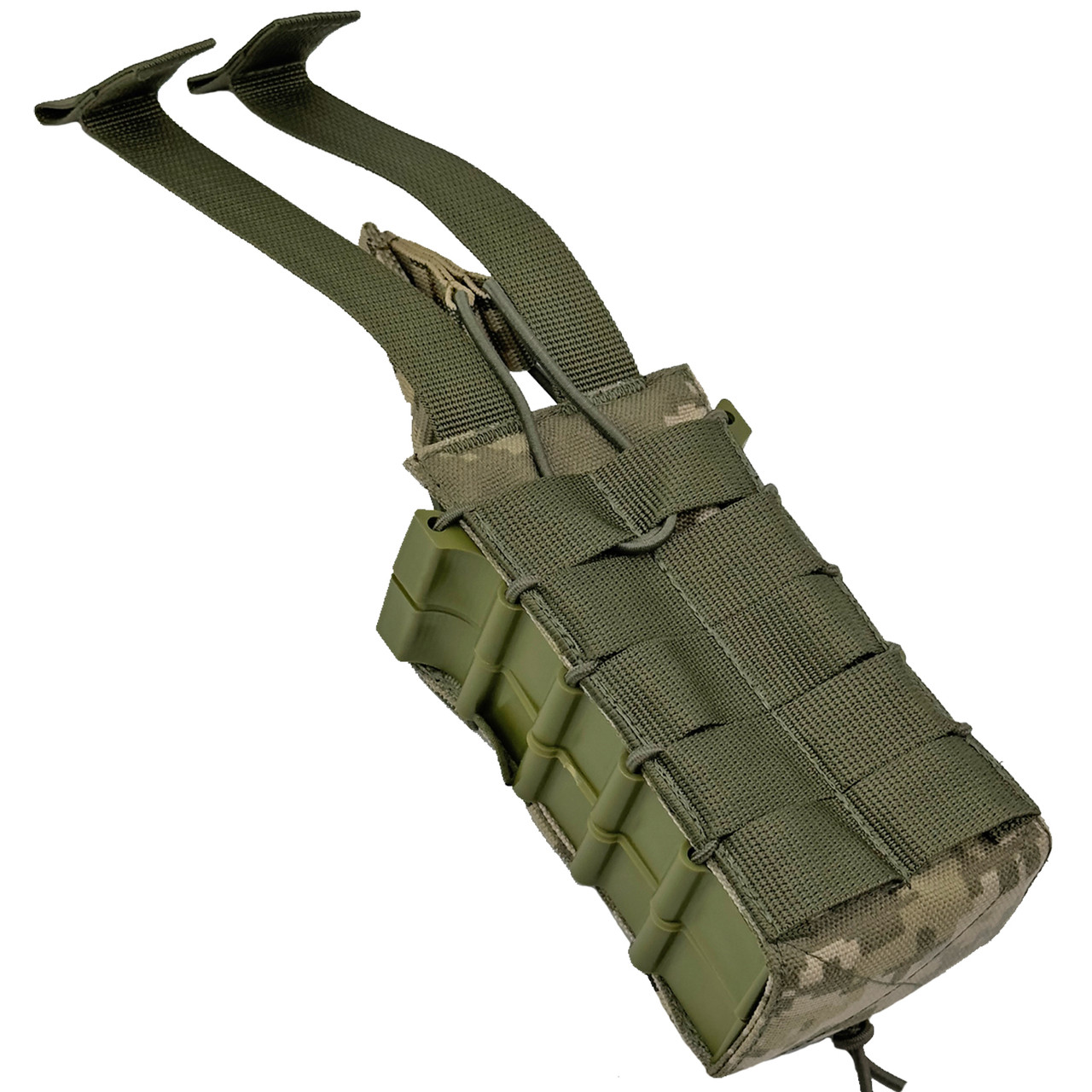 Подсумок для 2-х магазинов жесткий с фиксаторами Cordura 1000 D Пиксель ММ-14 MELGO фото 4